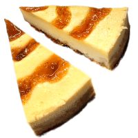 twee punten van de American cheesecake